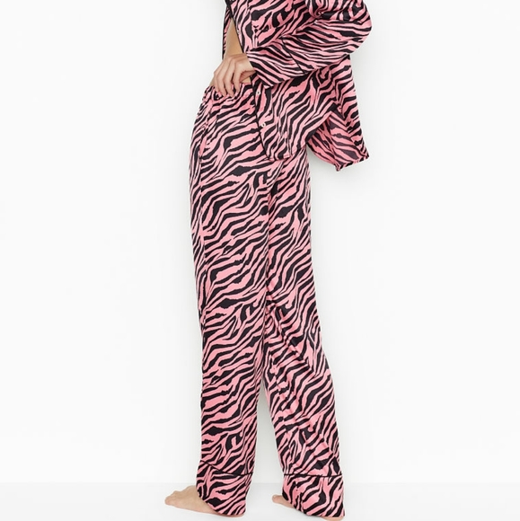 Victoria's Secret zebra satin pajama pants - Picture 2 of 3